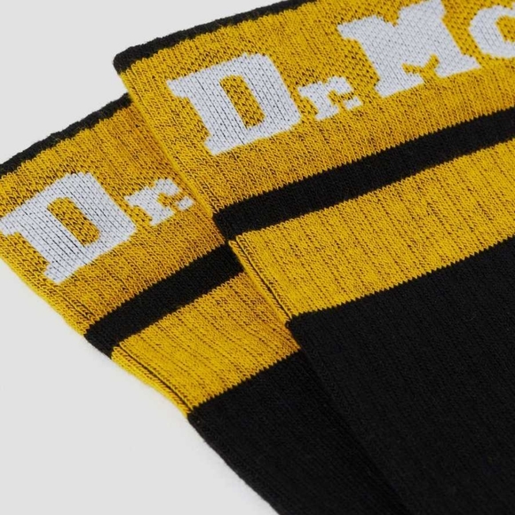 Dr. Martens Doc Sock Cotton Blend Crew Black White - Picture 3 of 3
